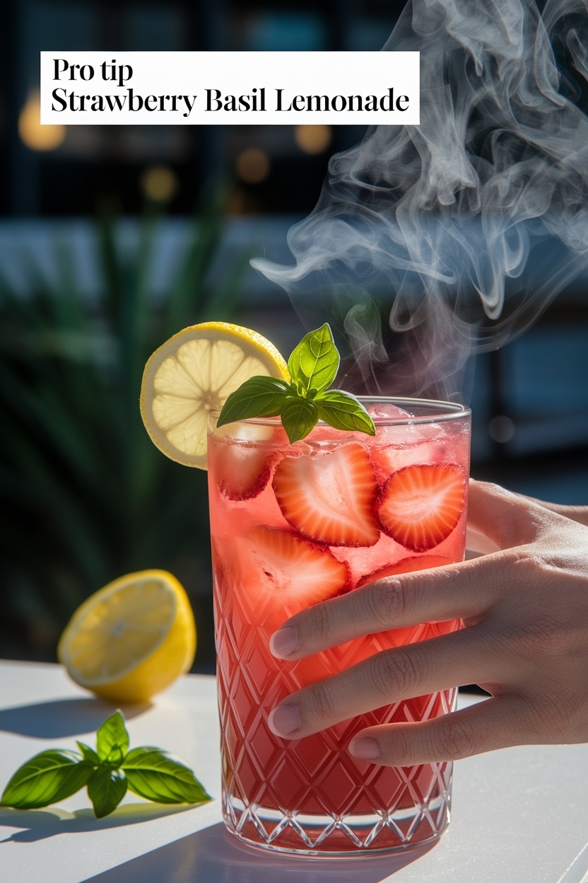 strawberry basil lemonade