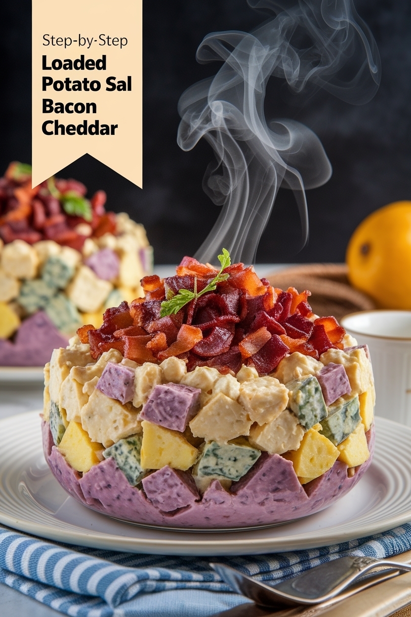 loaded potato salad bacon cheddar