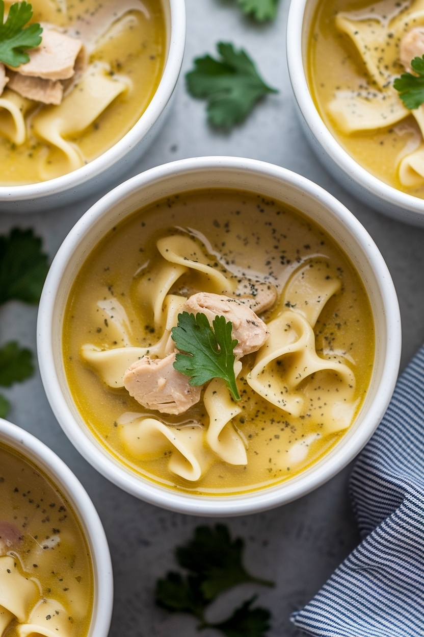 instant pot chicken noodle soup recipe from scratch