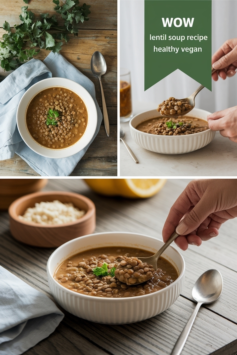 lentil soup recipe healthy vegan