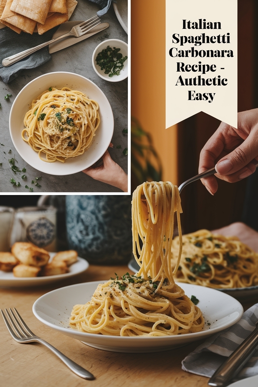 spaghetti carbonara recipe authentic easy