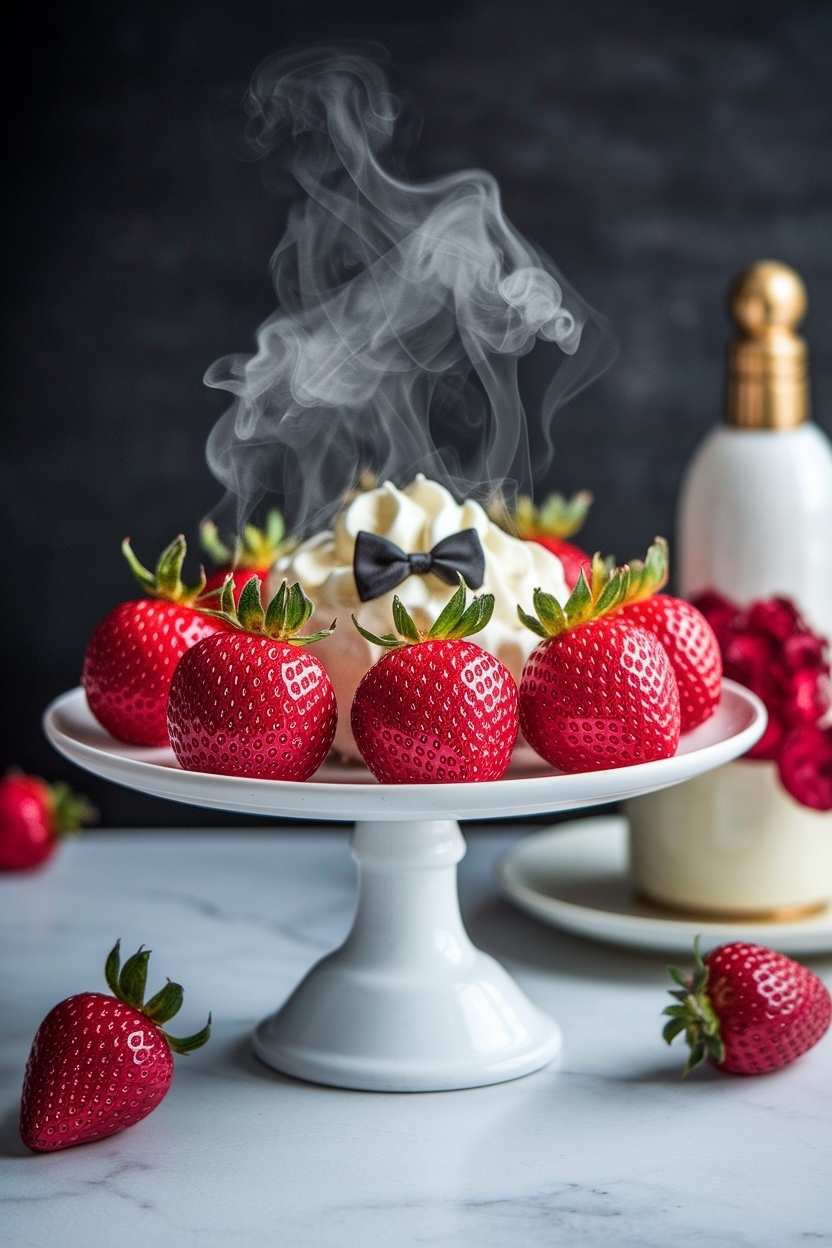 valentine chocolate strawberries tuxedo