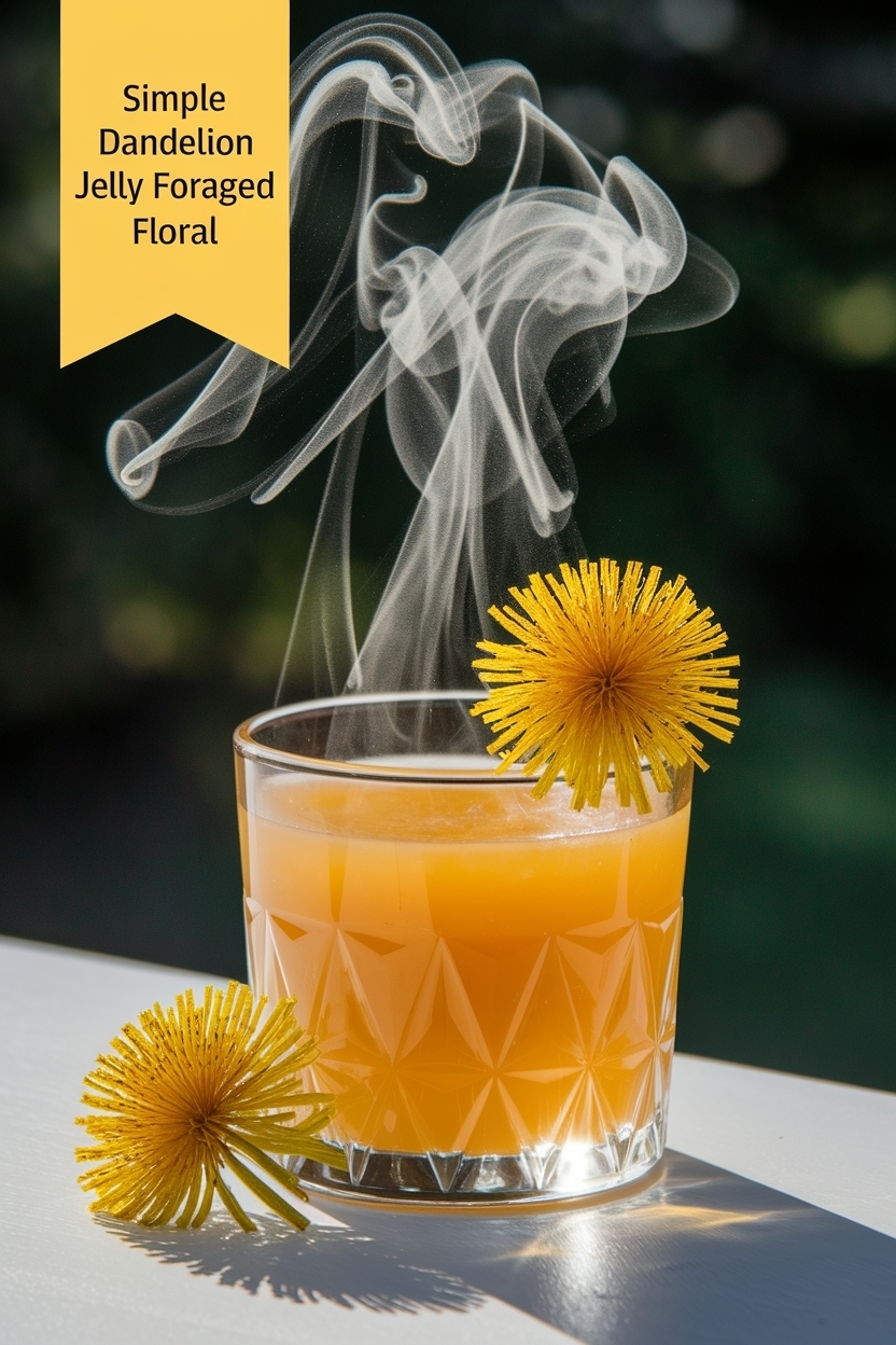 dandelion jelly foraged floral