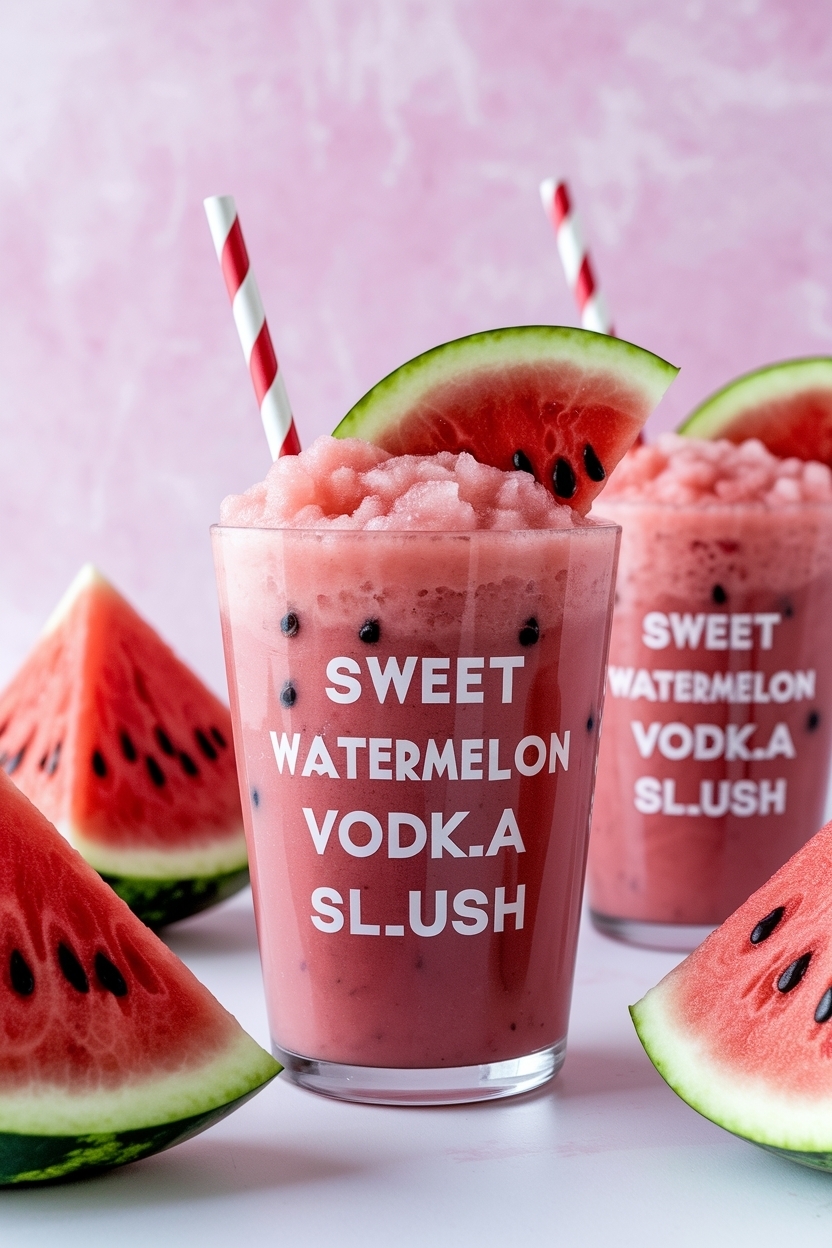 watermelon vodka slush