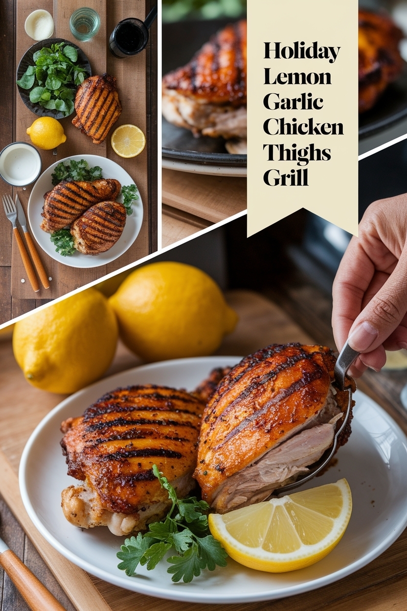 lemon garlic chicken thighs grill