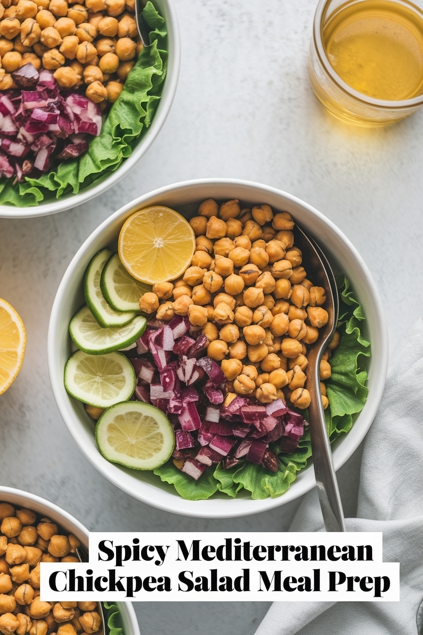 mediterranean chickpea salad meal prep