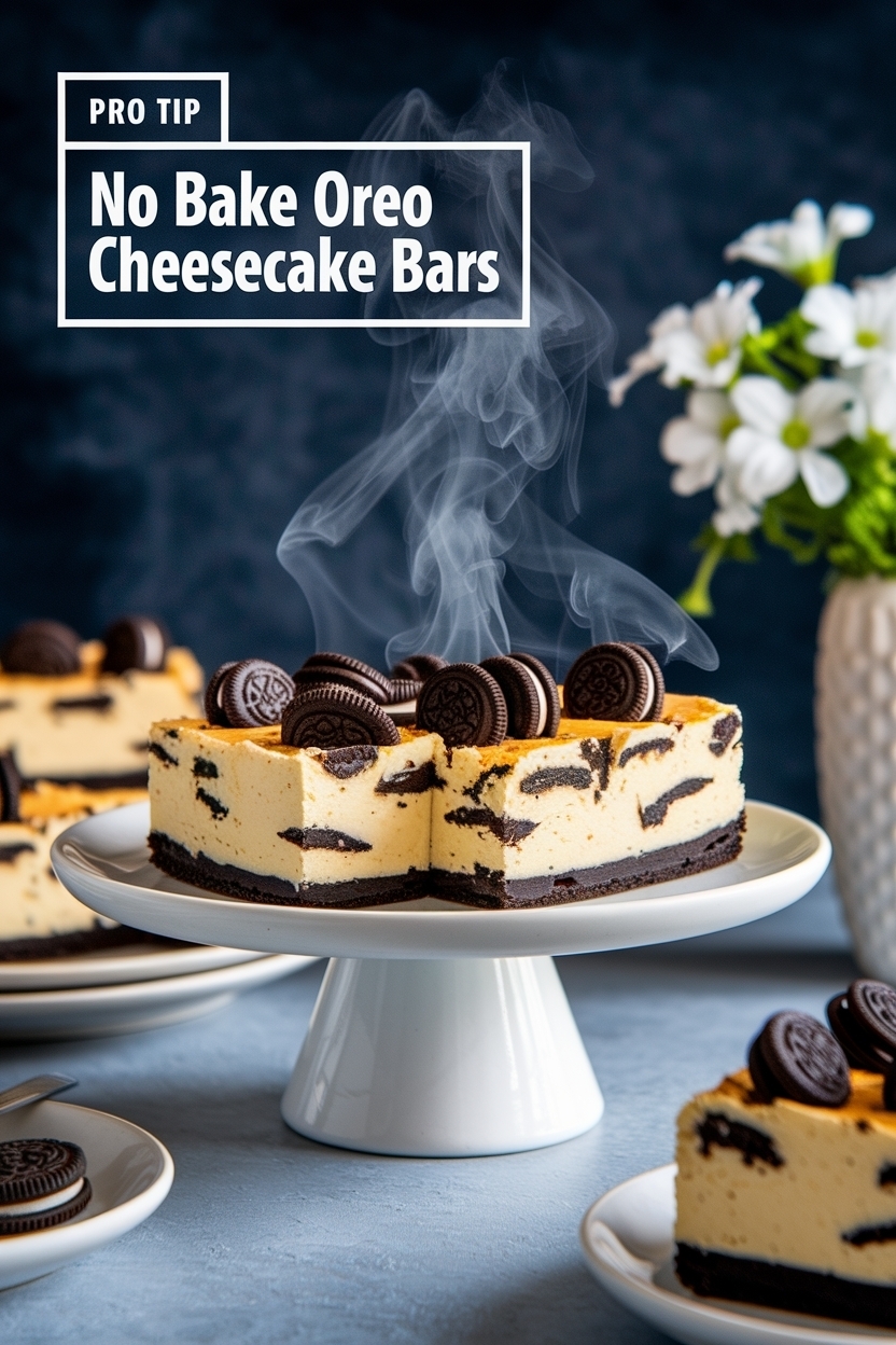 no bake oreo cheesecake bars