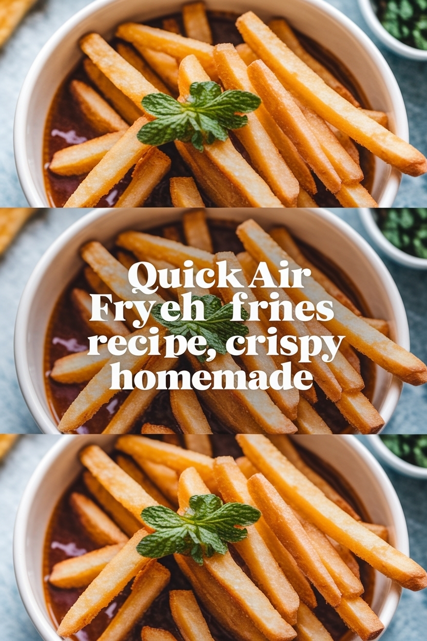 air fryer french fries recipe crispy homemade