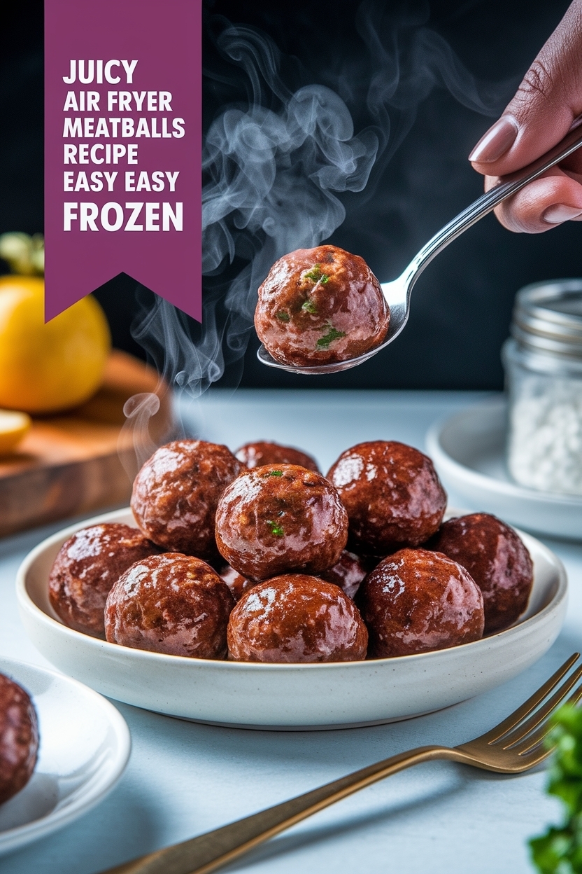 air fryer meatballs recipe easy frozen