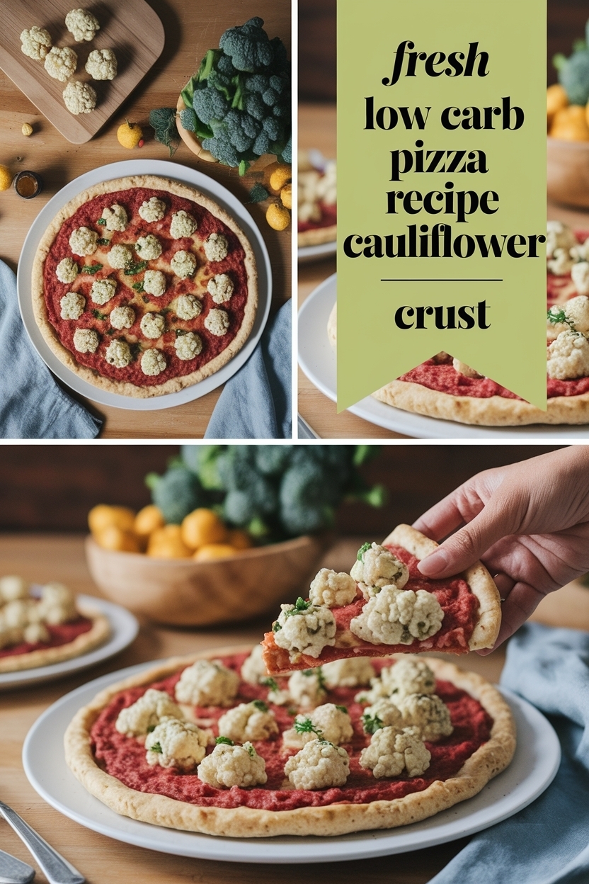 low carb pizza recipe cauliflower crust