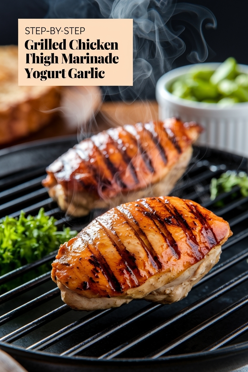 grilled chicken thigh marinade yogurt garlic
