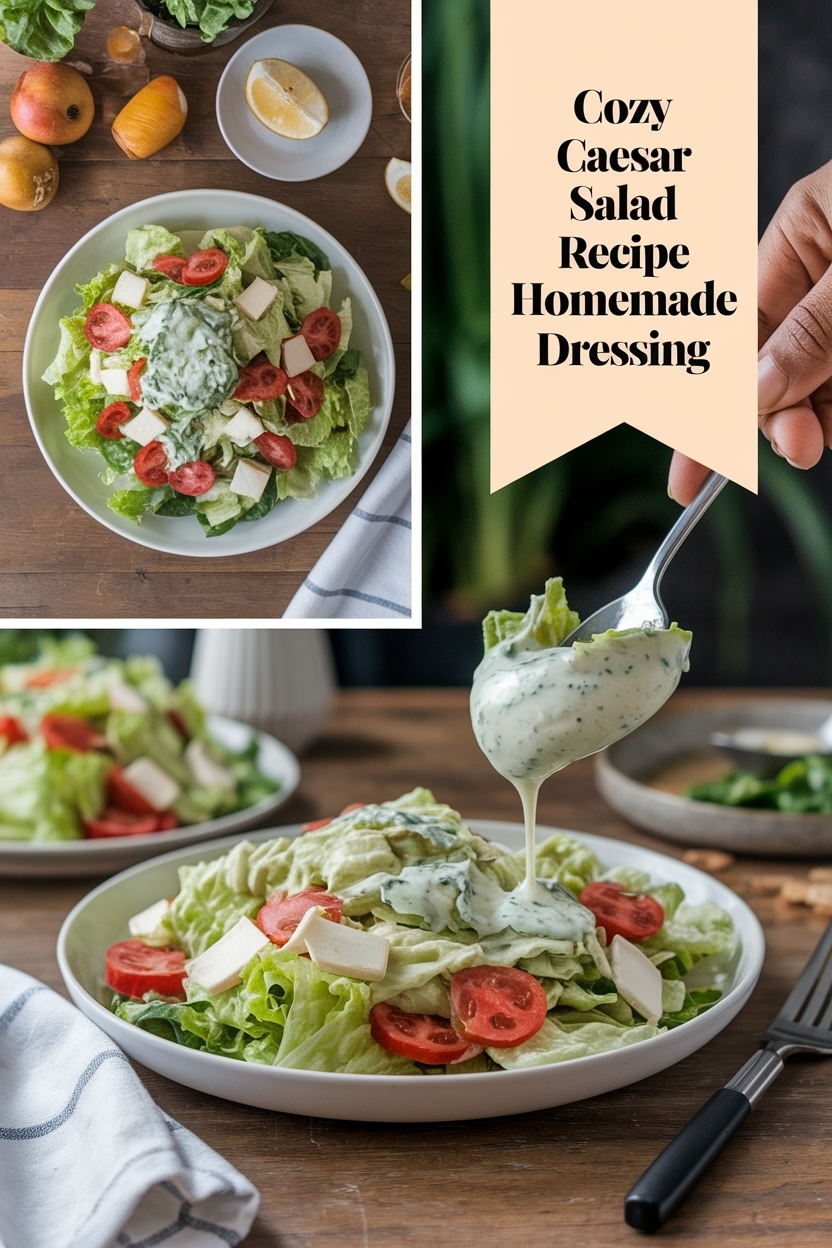 caesar salad recipe homemade dressing