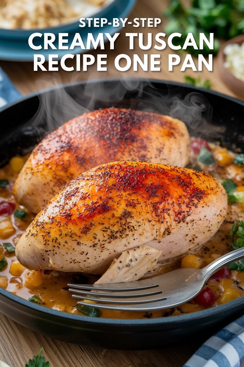 creamy tuscan chicken recipe one pan