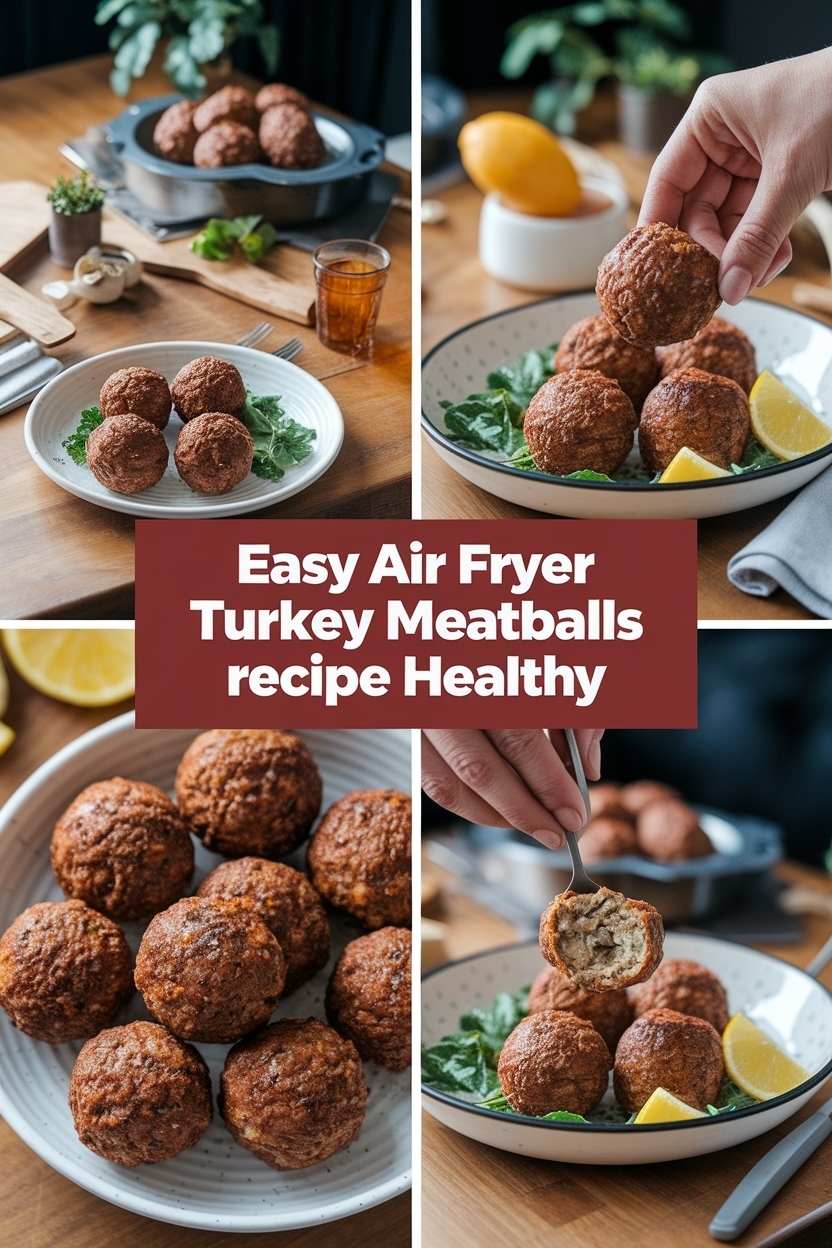 air fryer turkey meatballs recipe healthy