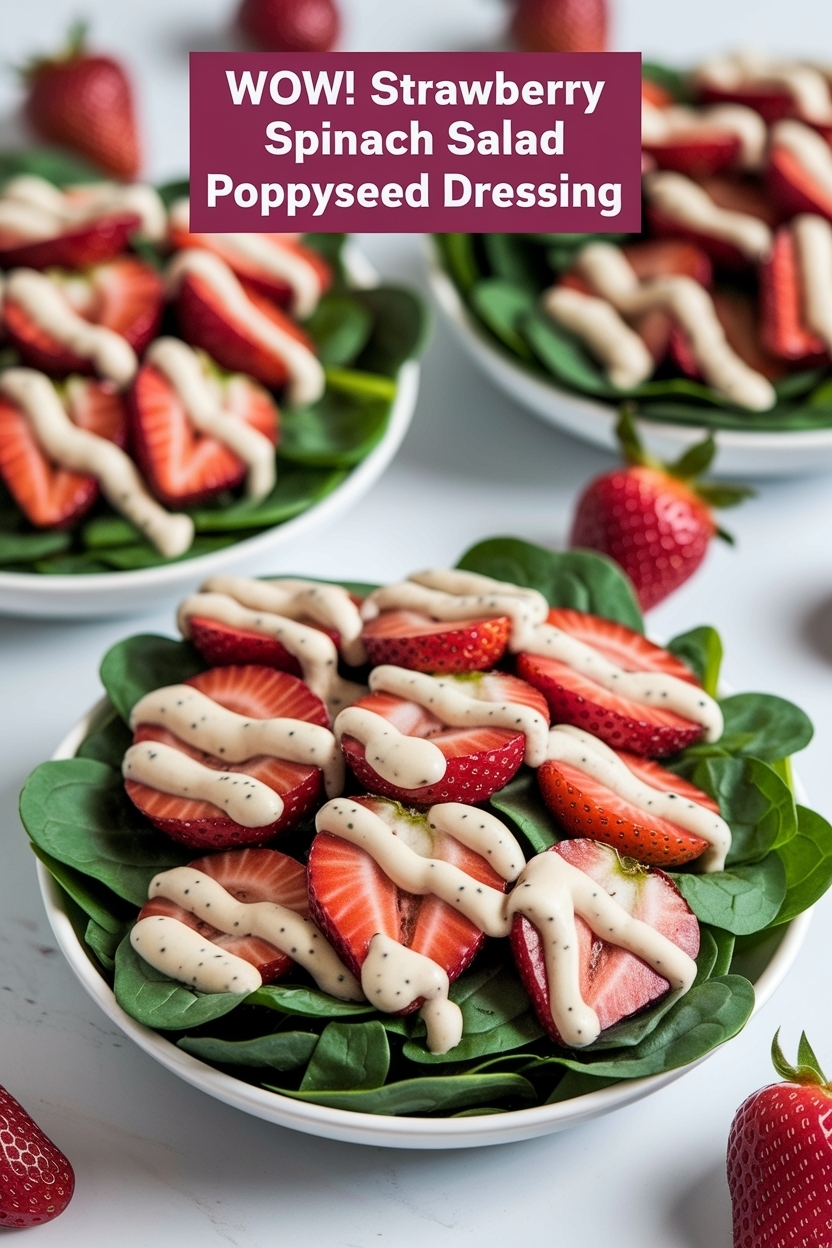 strawberry spinach salad poppyseed dressing