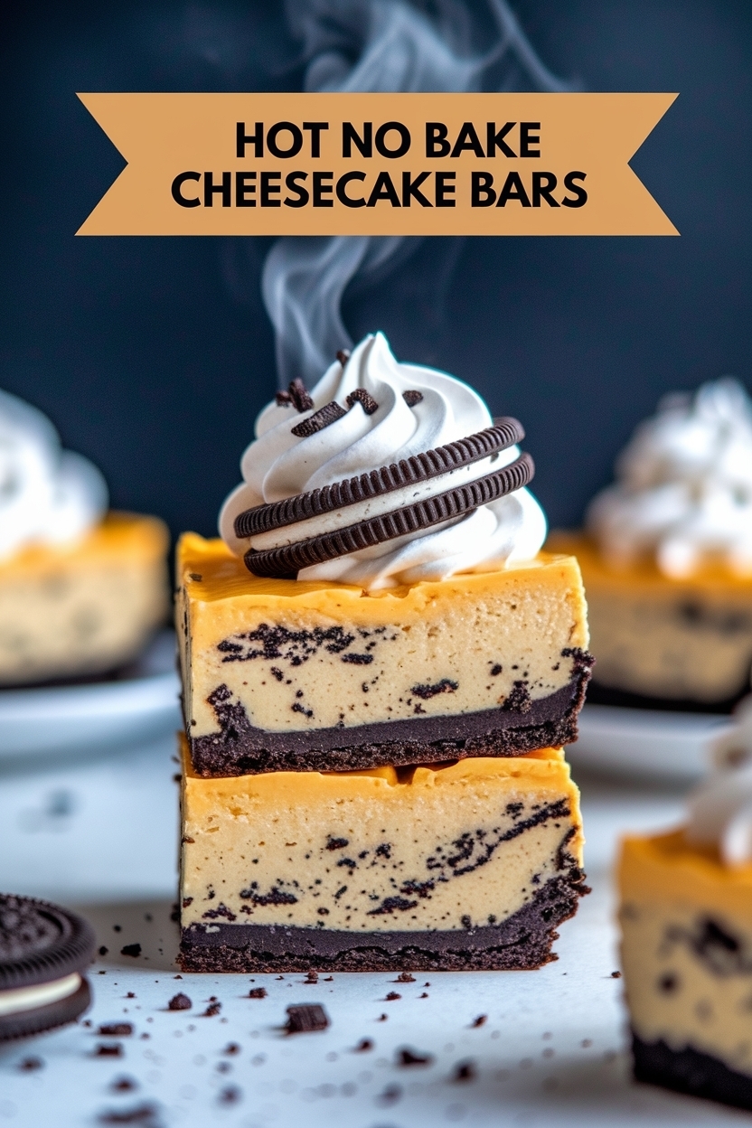 no bake oreo cheesecake bars