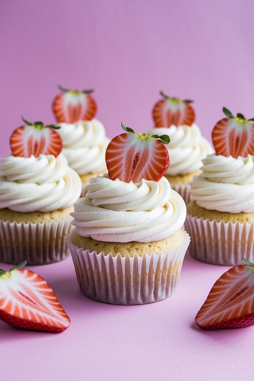 strawberry shortcake cupcakes valentine