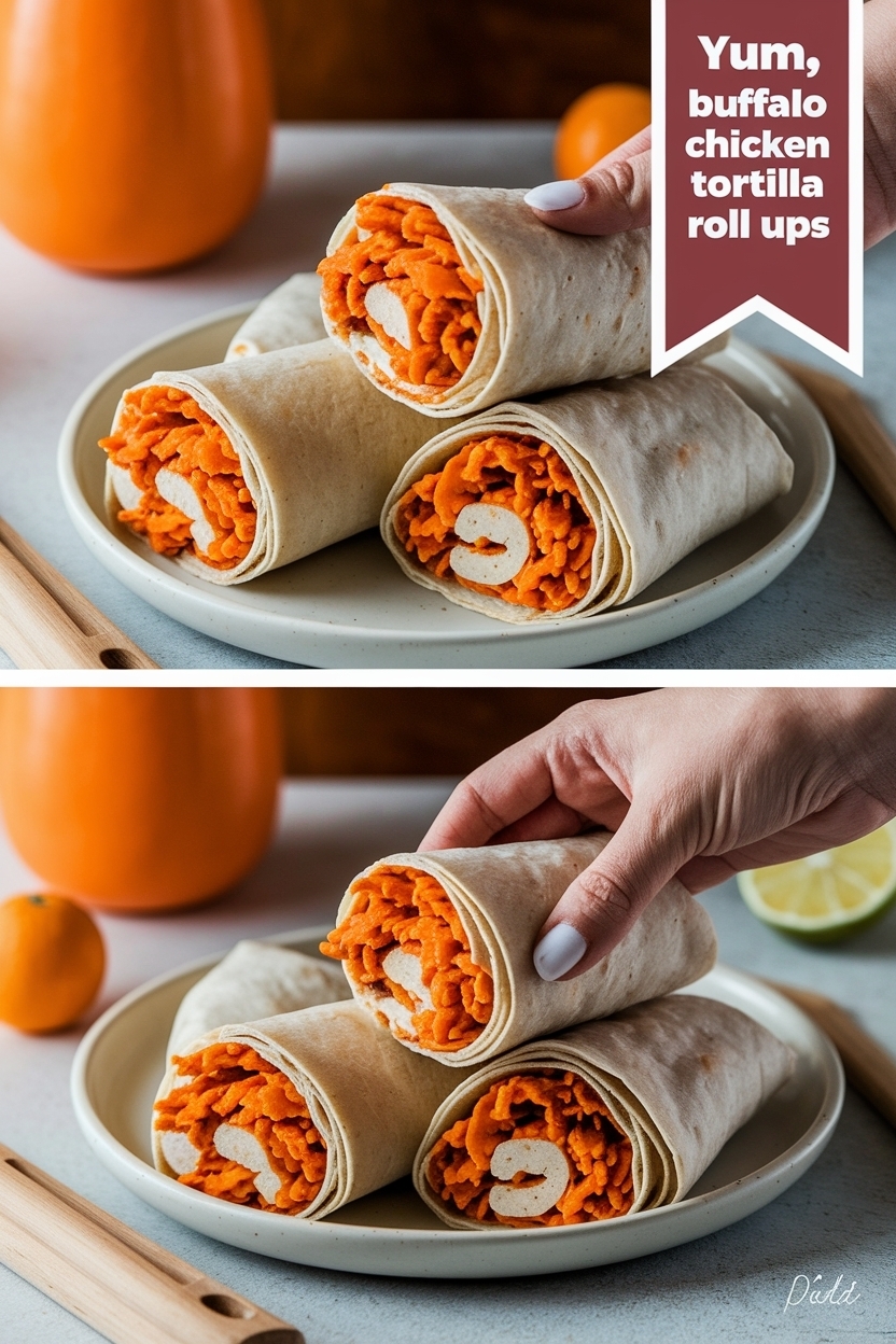 buffalo chicken pinwheels tortilla roll ups