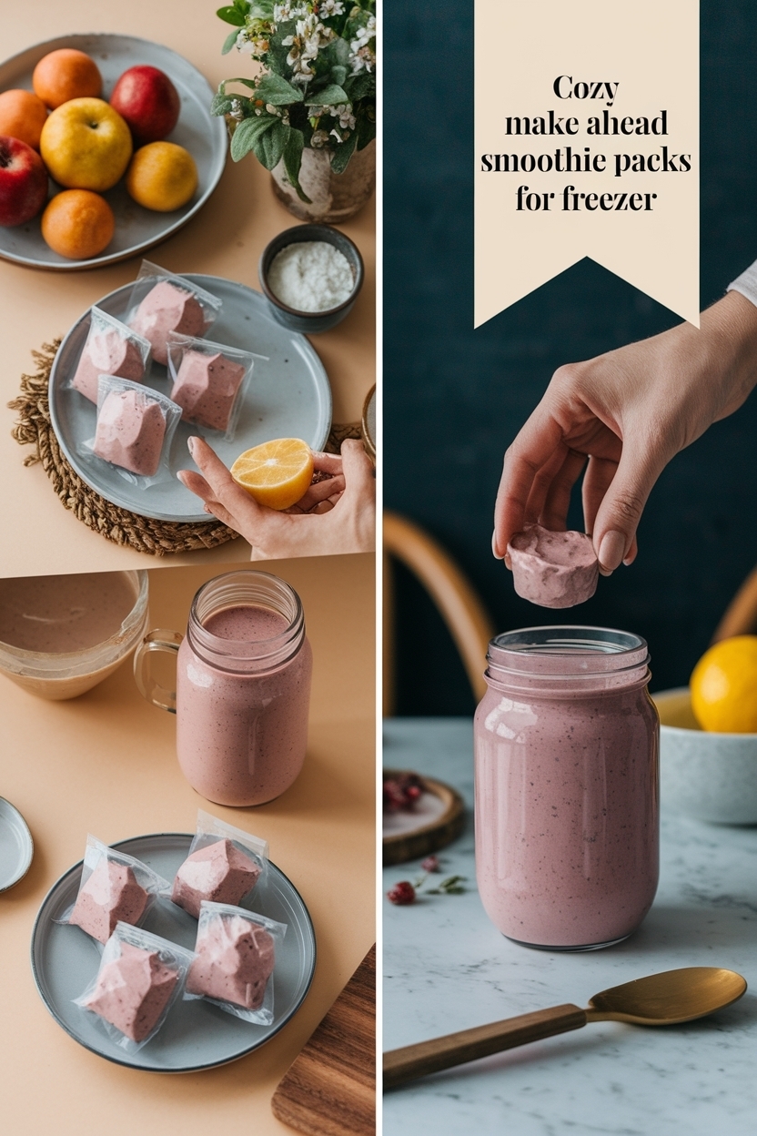 make ahead smoothie packs for freezer