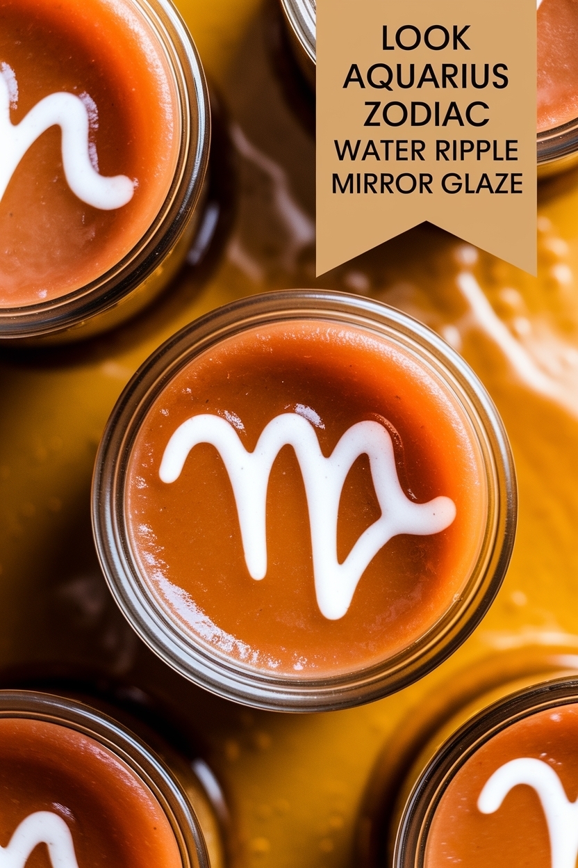 aquarius zodiac water ripple mirror glaze