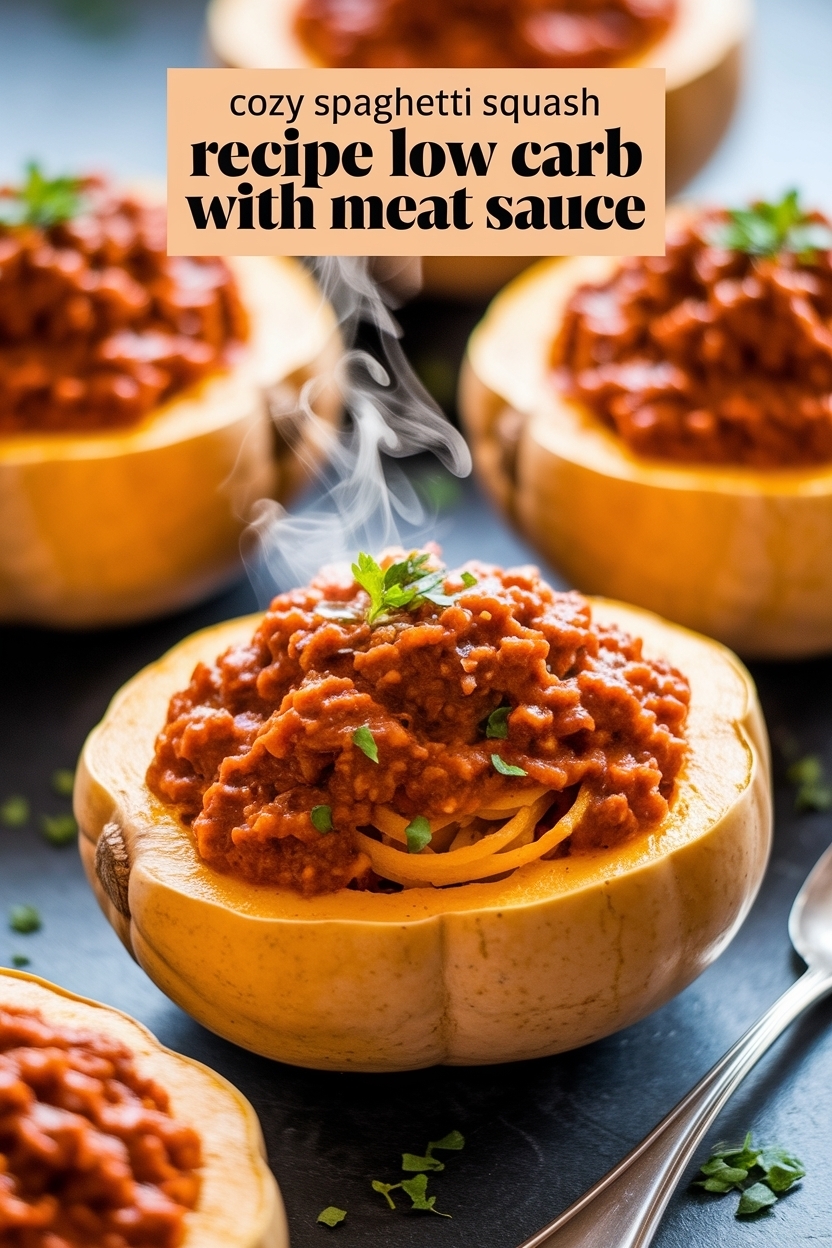 spaghetti squash recipe low carb with meat sauce
