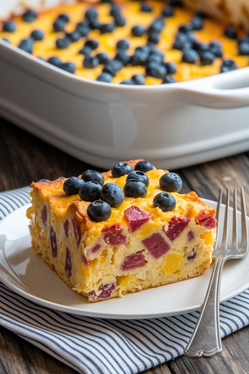 make ahead breakfast casserole for a crowd
