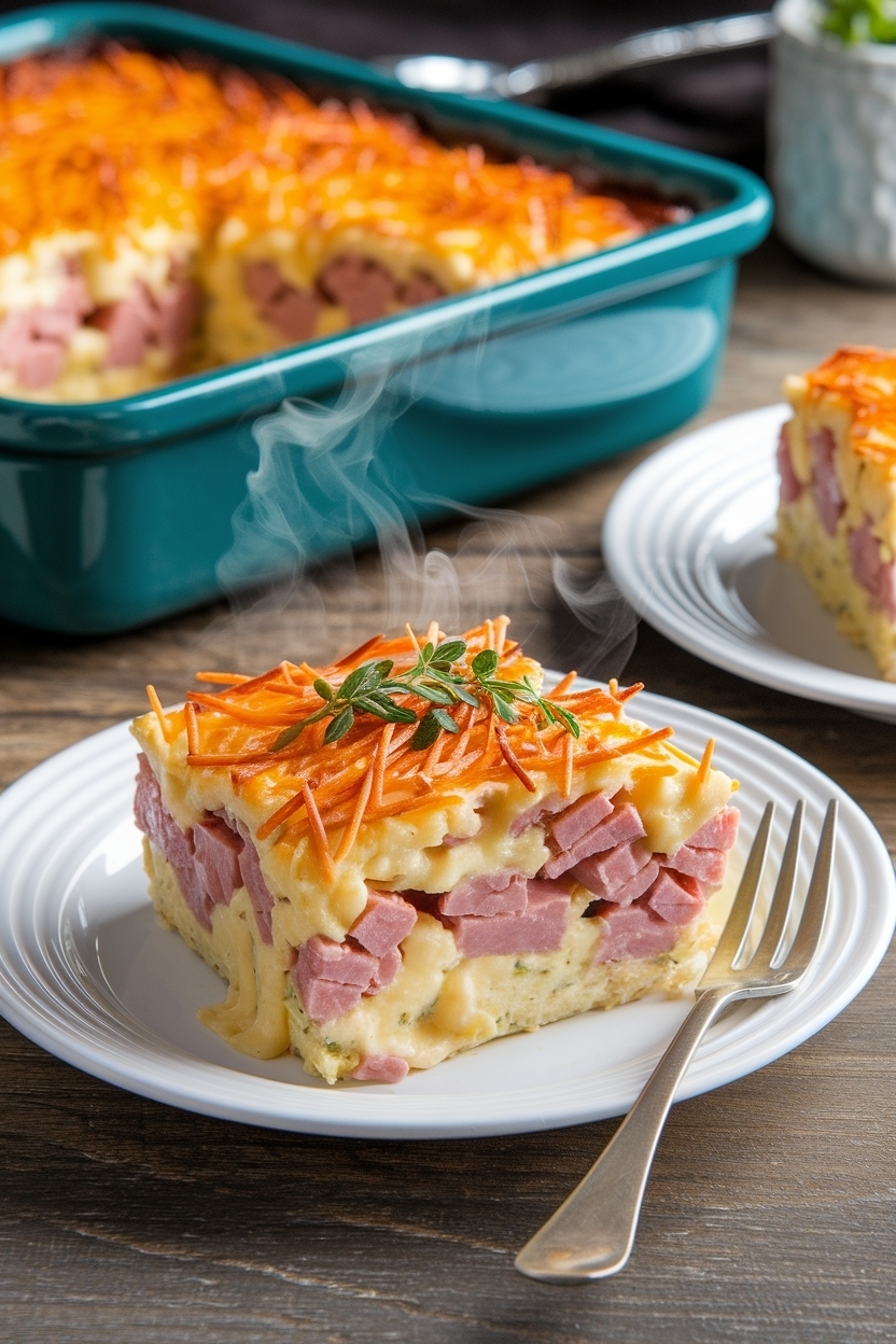 keto ham and cheese casserole recipe