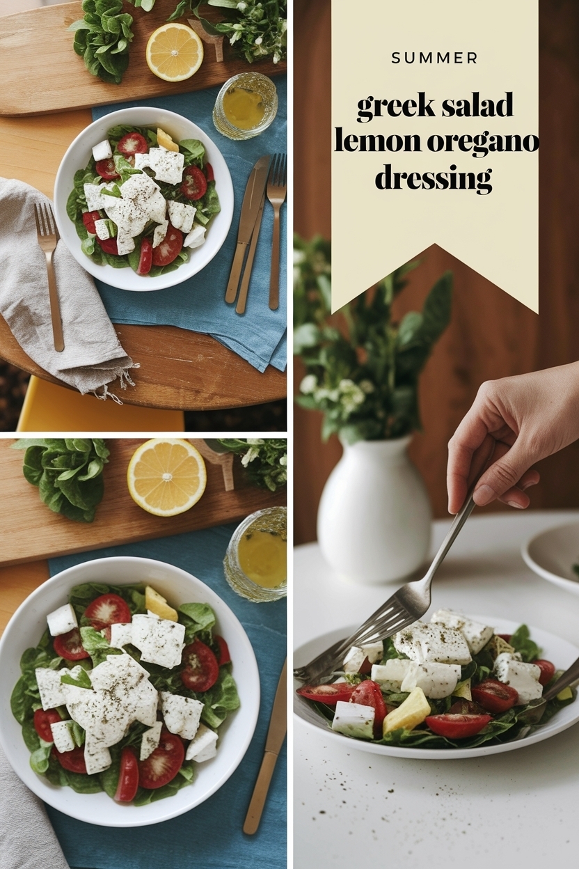 greek salad lemon oregano dressing