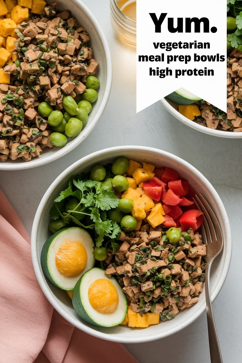 vegetarian meal prep bowls high protein