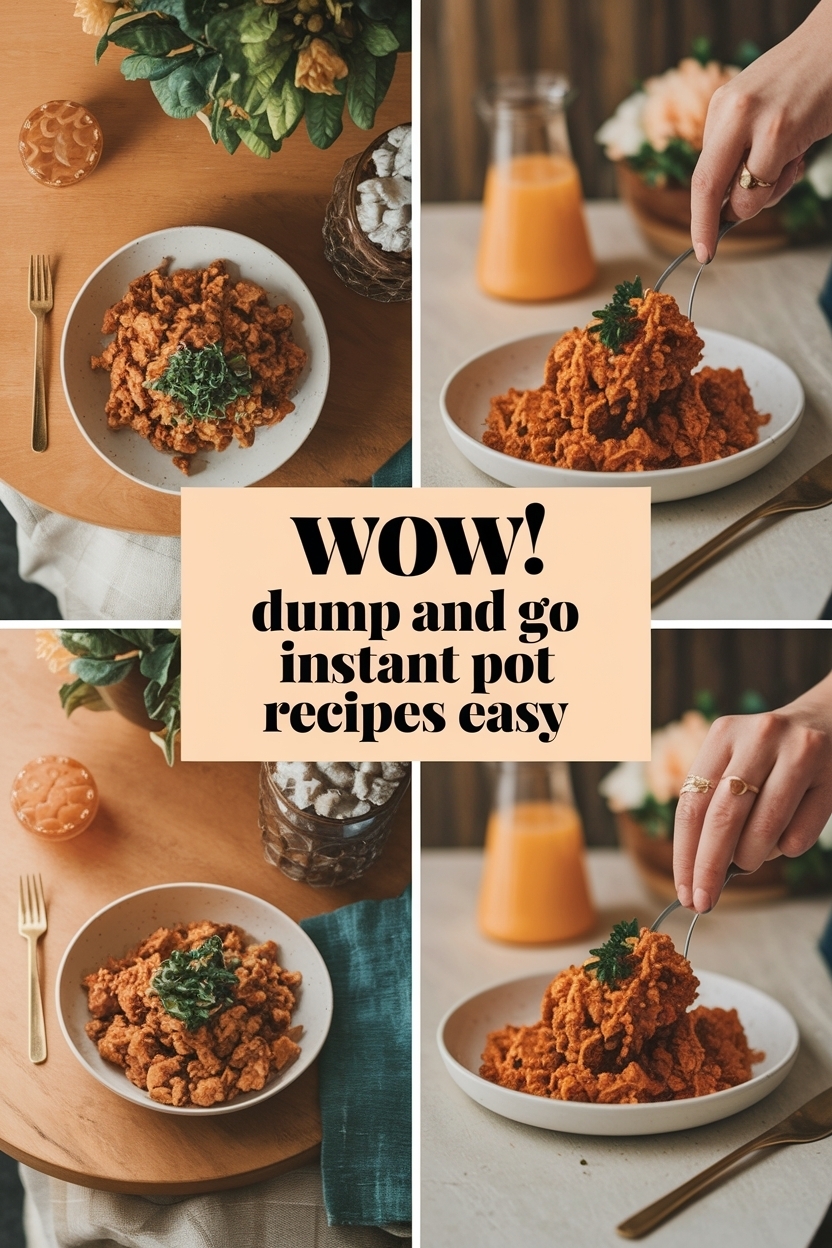 dump and go instant pot recipes easy