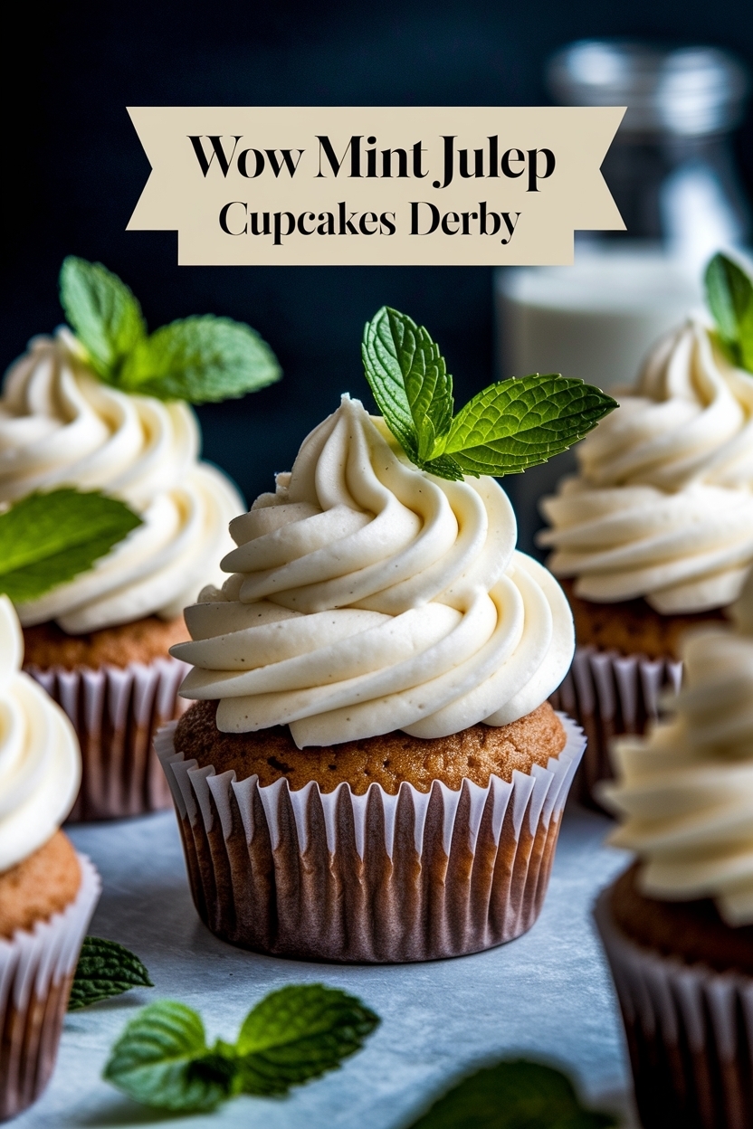 mint julep cupcakes derby