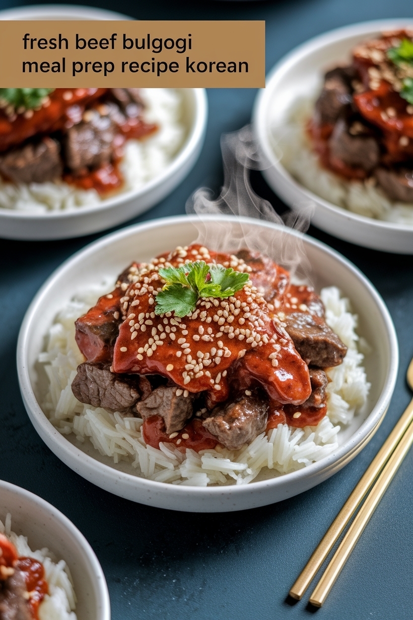 beef bulgogi meal prep recipe korean