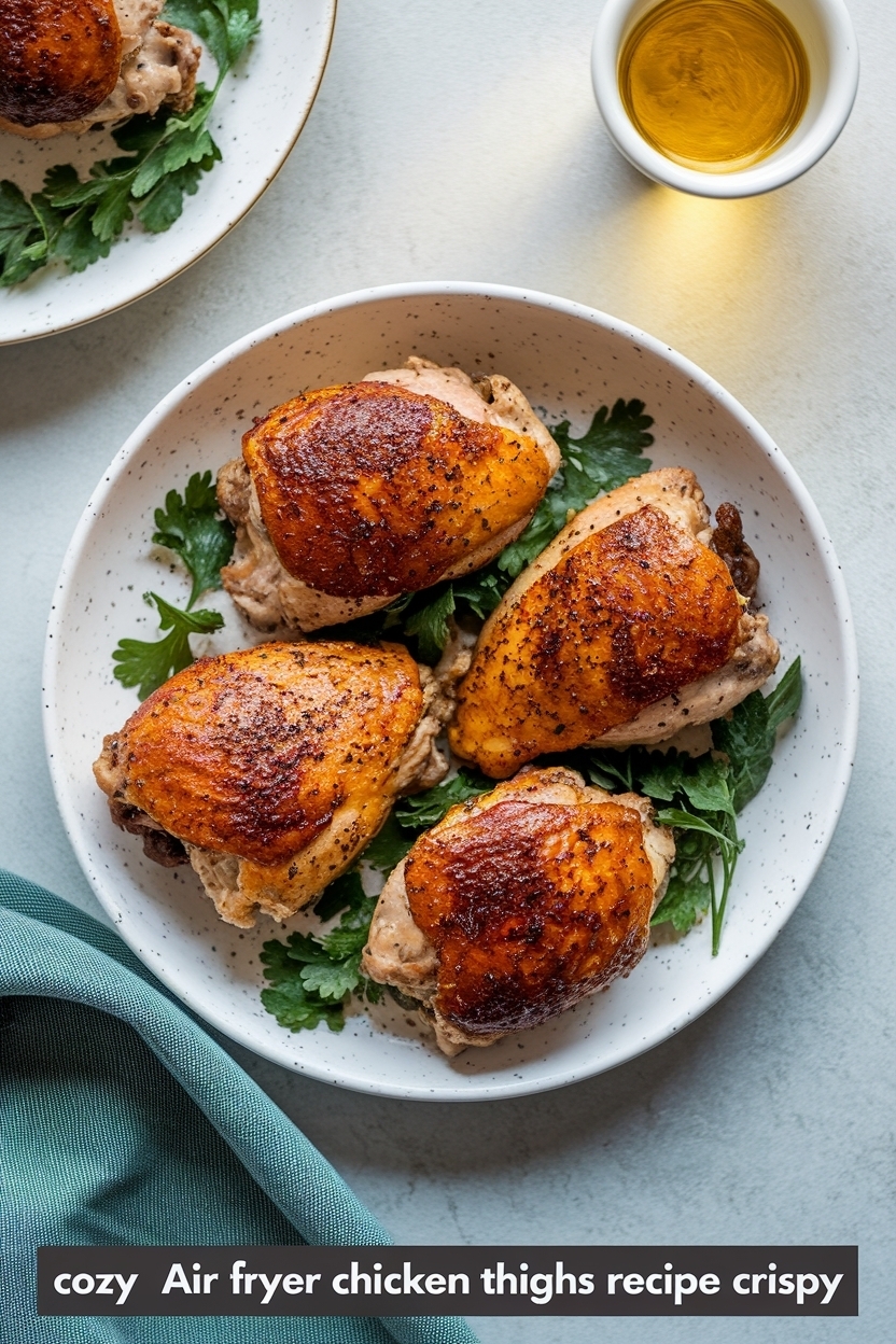 air fryer chicken thighs recipe crispy