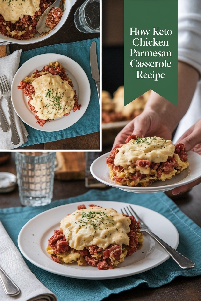keto chicken parmesan casserole recipe
