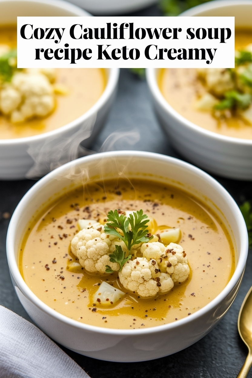 cauliflower soup recipe keto creamy