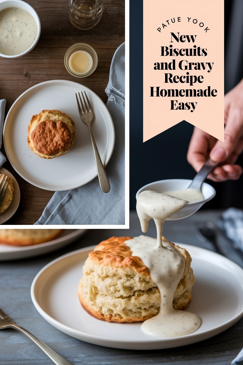 biscuits and gravy recipe homemade easy