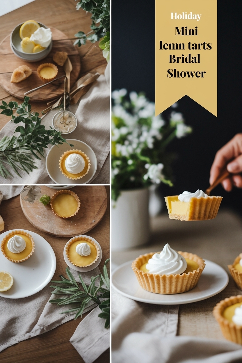 mini lemon tarts bridal shower
