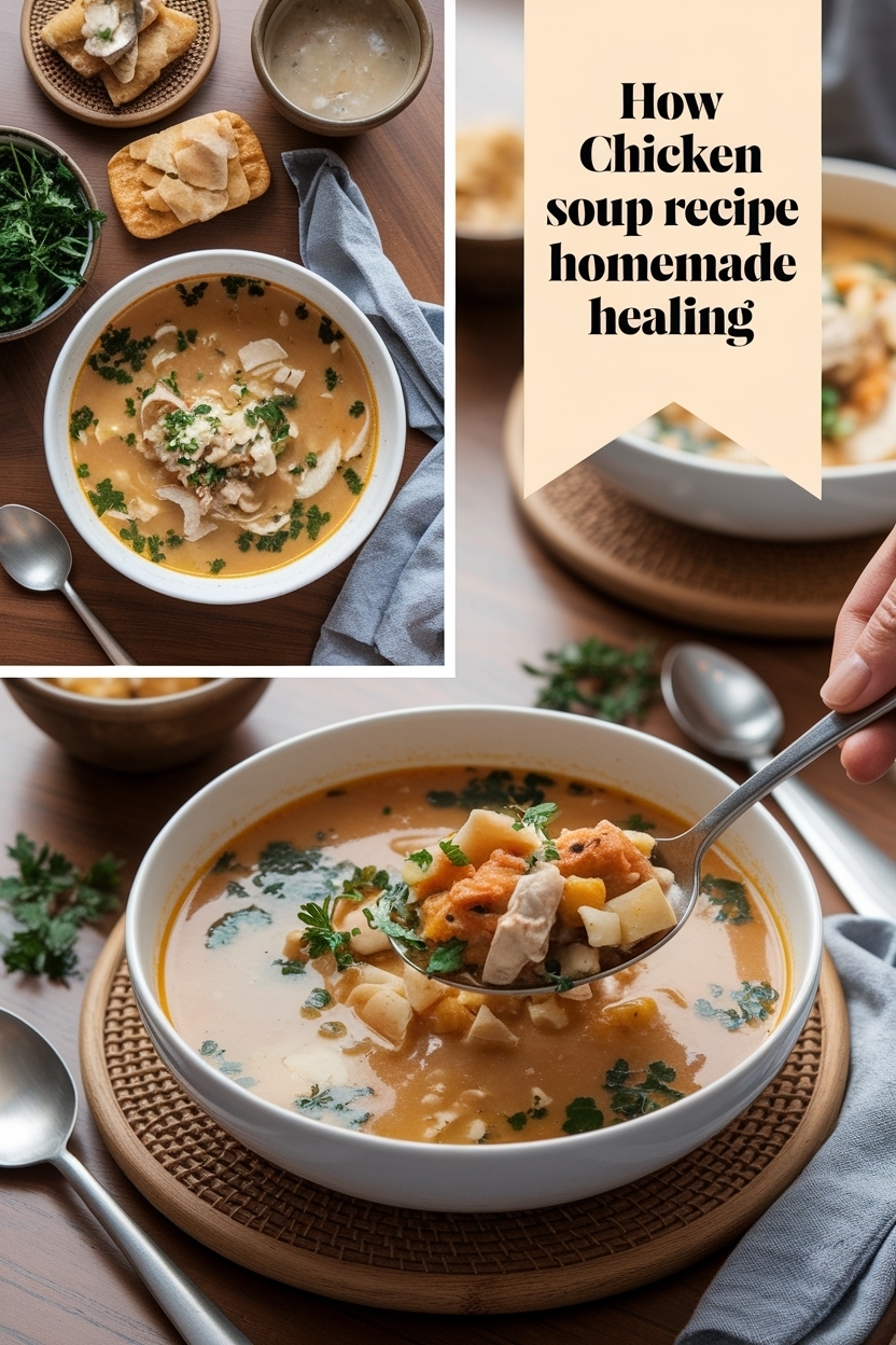 chicken soup recipe homemade healing
