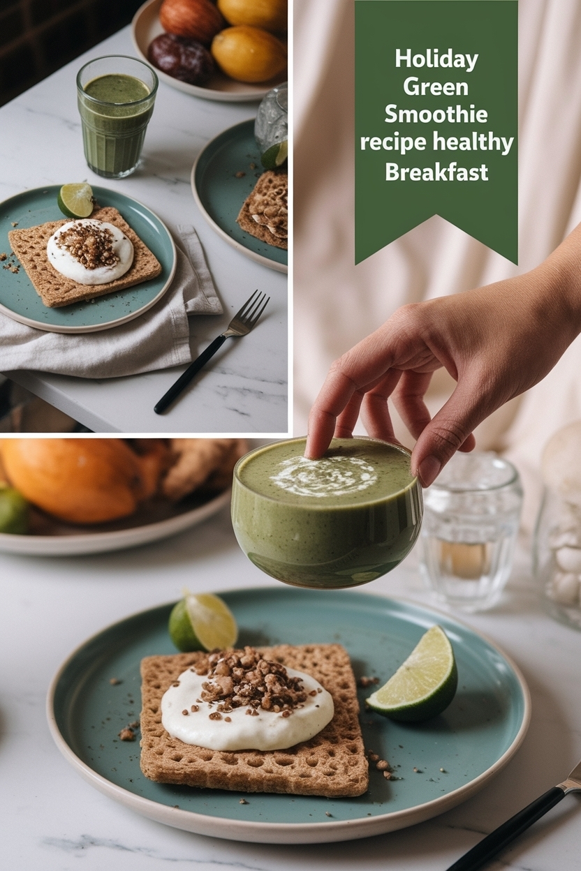 green smoothie recipe healthy breakfast - Extra Photo