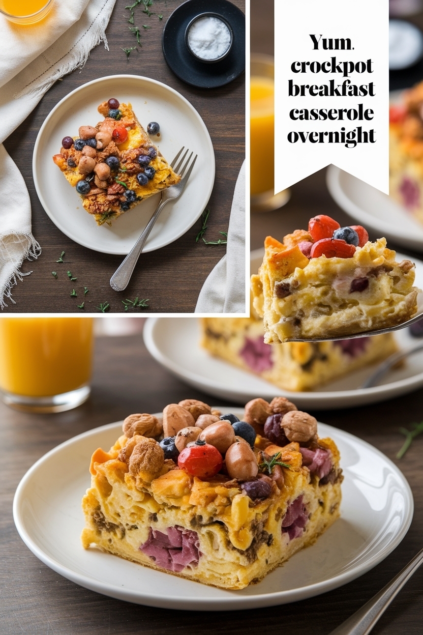 crockpot breakfast casserole overnight