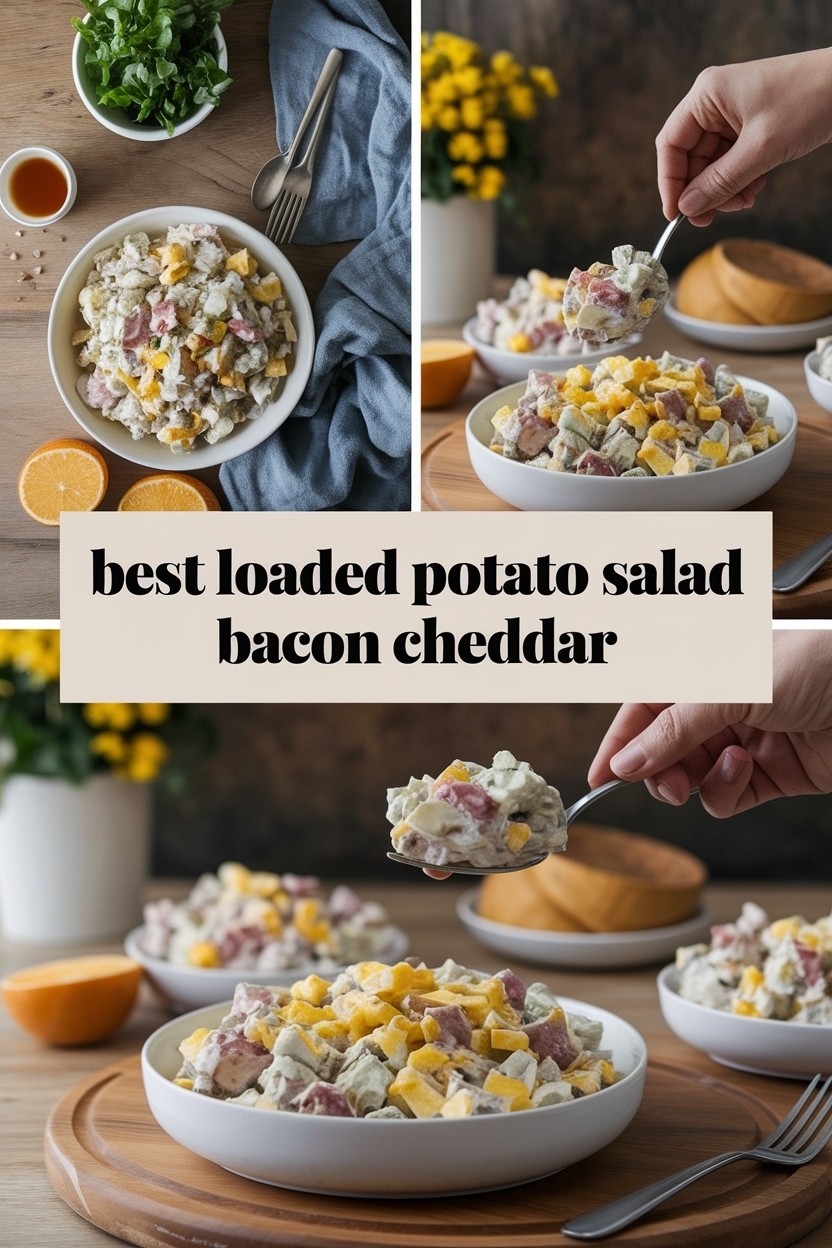 loaded potato salad bacon cheddar