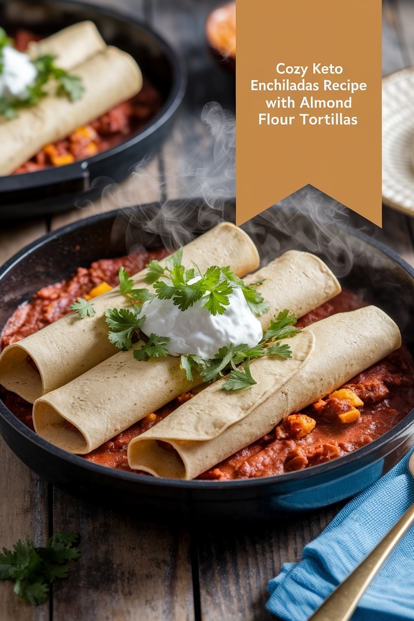 keto enchiladas recipe with almond flour tortillas