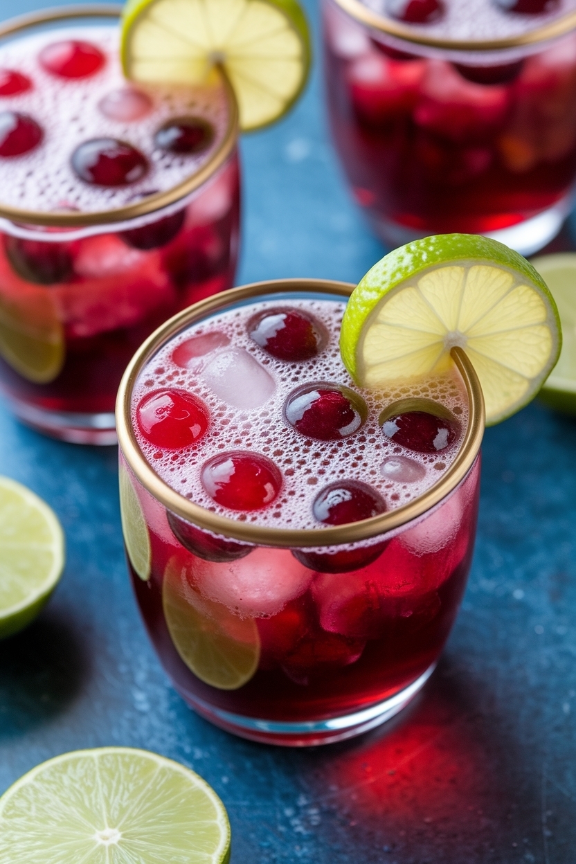cranberry mule with ginger beer