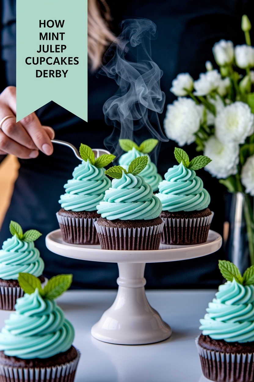 mint julep cupcakes derby