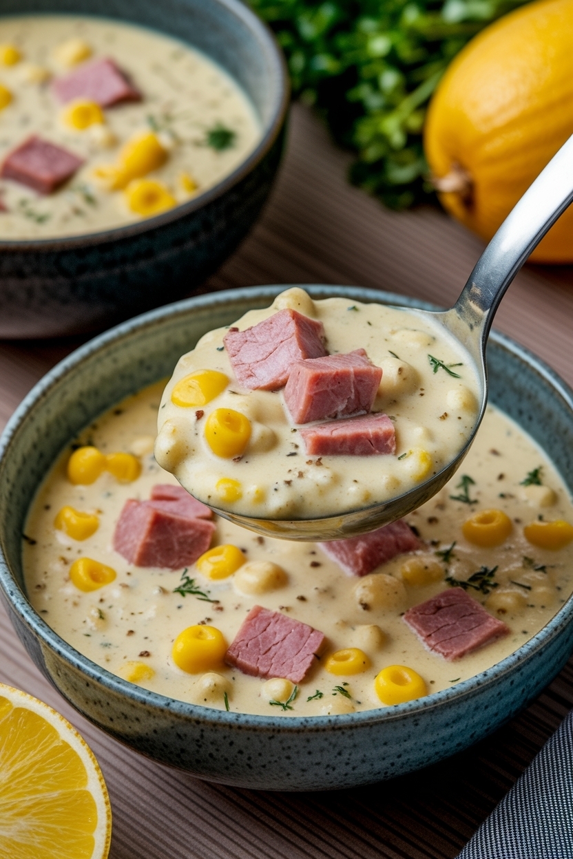 leftover ham potato corn chowder