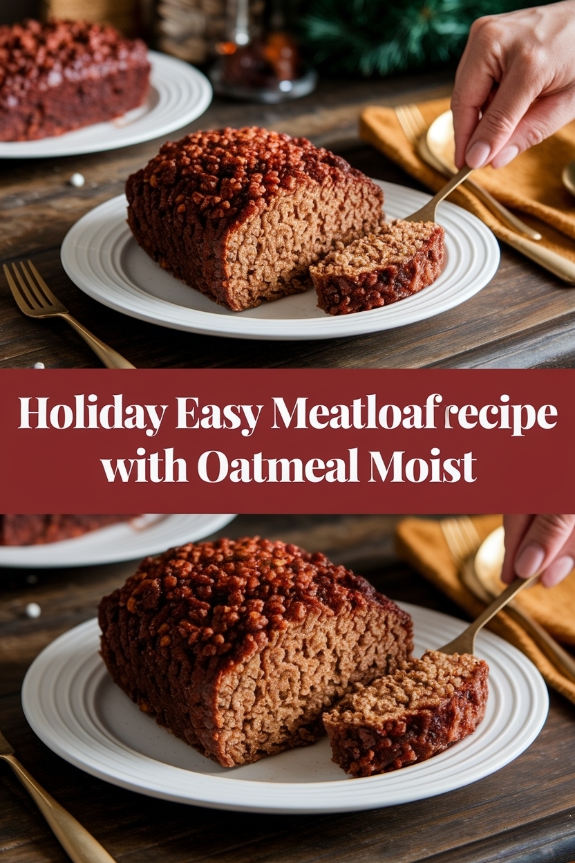 easy meatloaf recipe with oatmeal moist
