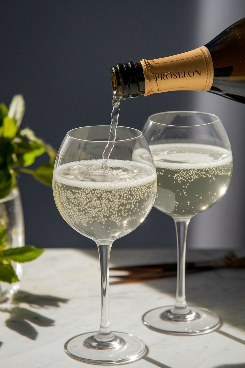 prosecco elderflower spritz 2 ingredient