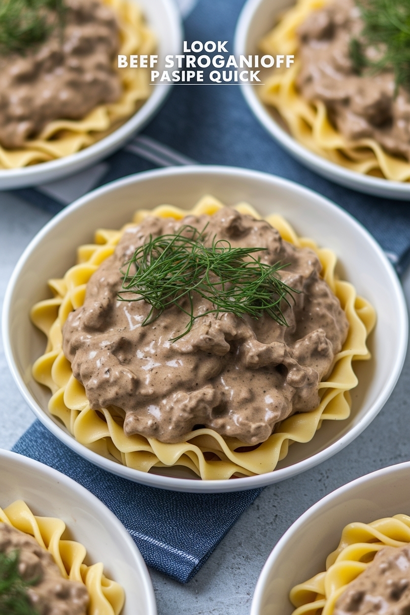 beef stroganoff pasta recipe quick