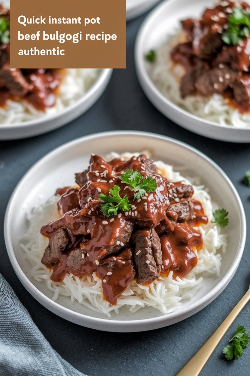 instant pot beef bulgogi recipe authentic