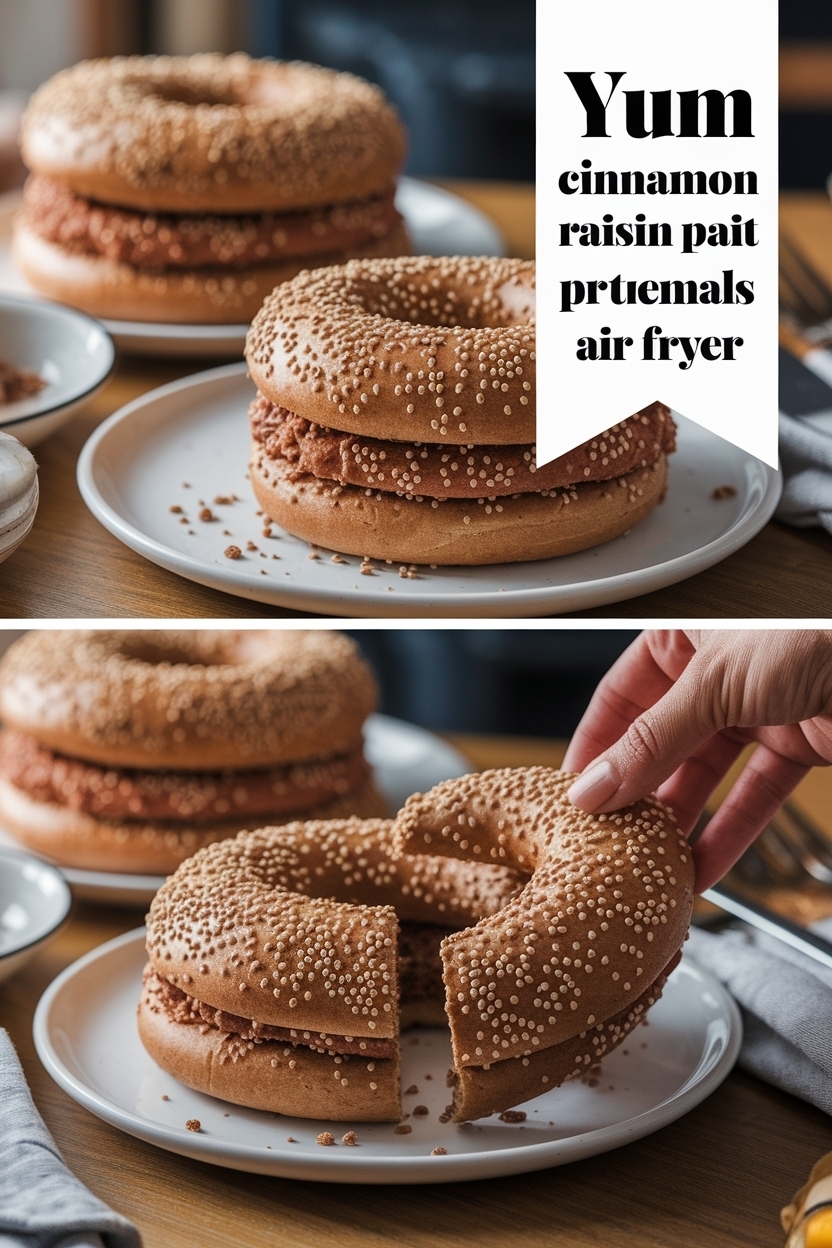 cinnamon raisin protein bagels air fryer